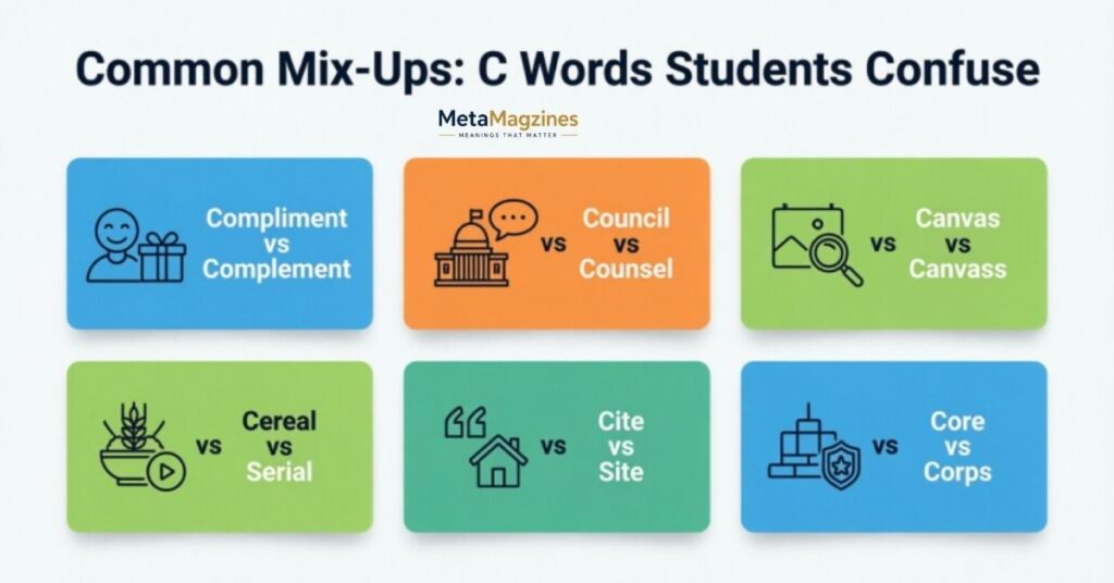 Common Mix-Ups C Words Students Confuse