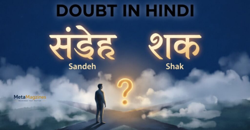 Doubt in Hindi