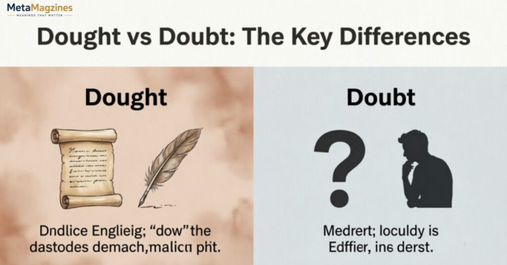 Dought vs doubt: the key differences