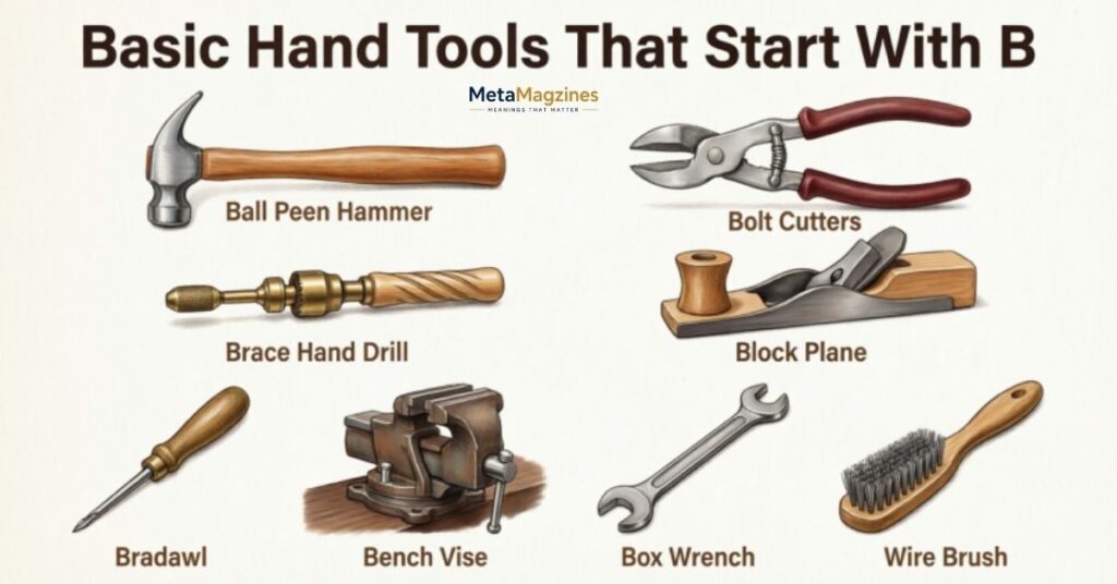 Basic Hand Tools That Start With B