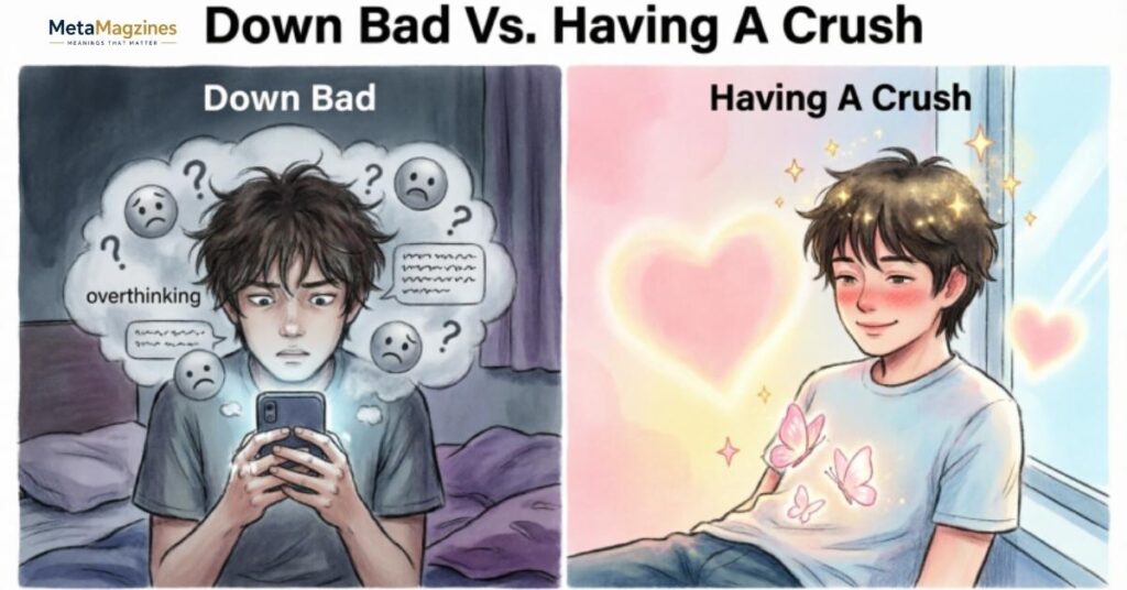 Down Bad Vs. Having A Crush